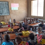 Imagen del centro escolar de Gambia sobre el que se ha actuado.