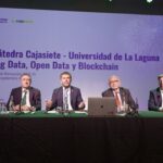 De izquierda a derecha: Fernando Berge, Francisco García, Juan Antonio López de Vergara y Carlos Alberto González