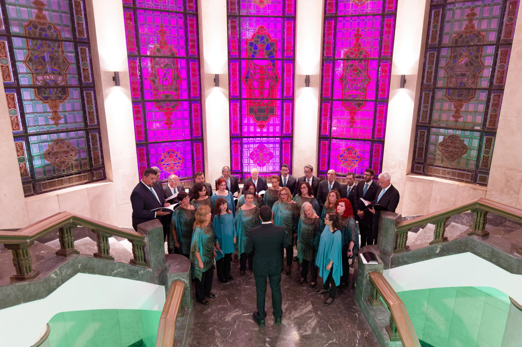 Imagen del concierto del 4oº aniversario del Coro Polifónico, celebrado el 13 de de septiembre en el Edificio Central.