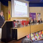 El vicerrector Antonio Aparicio, en primer término, durante la inauguración de esta multiconferencia internacional que acoge la ULL.