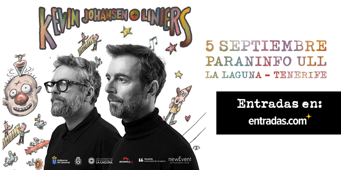 Cartel anunciador del concierto de Kevin Johansen y Liniers