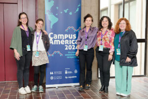 Las participantes en la sesión: Beatriz Felipe, Irene Polo, Barbara Rostecka, Laura Marrero y Sara García.