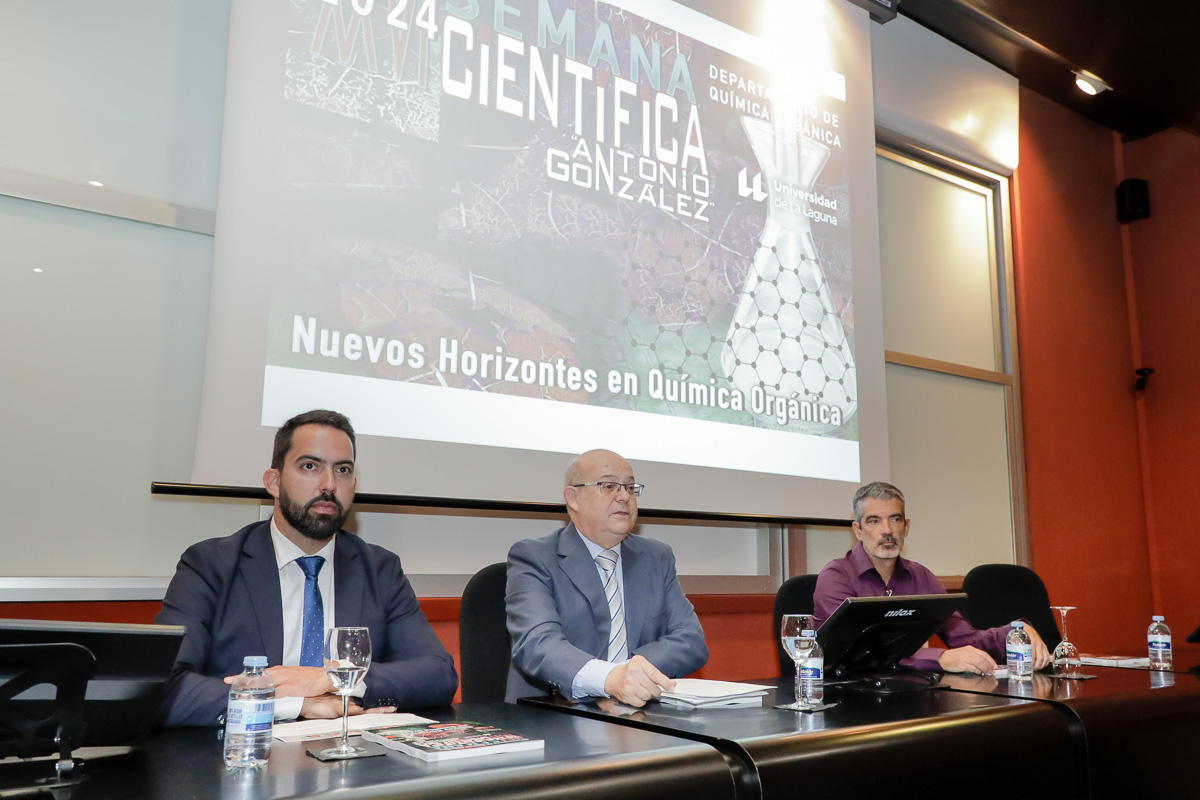 Jafeth Alonso, José María Palazón y David Tejedor en la inauguración de este evento.