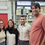 De izquierda a derecha: Ruth Rodríguez Ramos (Investigadora Posdoctoral de AQAIMPA), Bárbara Socas Rodríguez, Dimitar Robertov Drimitrov y Adrián Conde Díaz (estudiante de doctorado de AQAIMPA).