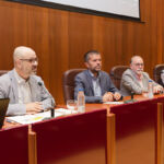 En la mesa inaugural, de izquierda a derecha, Juan José Díaz, Francisco García, José Adrián García y José Andrés Moreno.