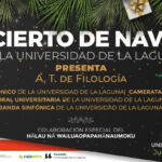 Banner anunciador del concierto de Navidad