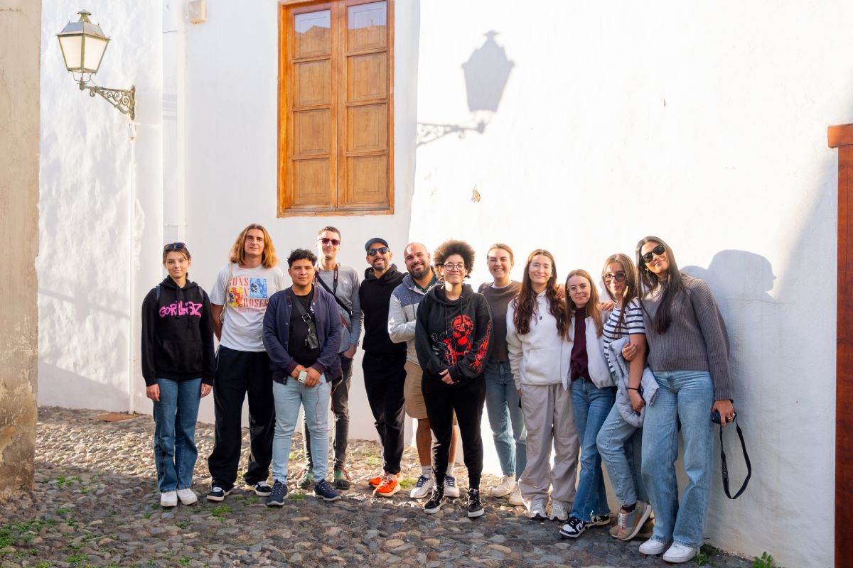 El alumnado participante en esta nueva edición de "Pueblos Remotos" celebrada en Guía de Isora.