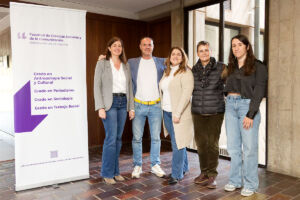 El equipo de la ULL: De izquierda a derecha, Cristina Sáenz-Marrero, Mario Cortés, Maryurena Lorenzo, Celsa Cáceres y Cristina Chinea.